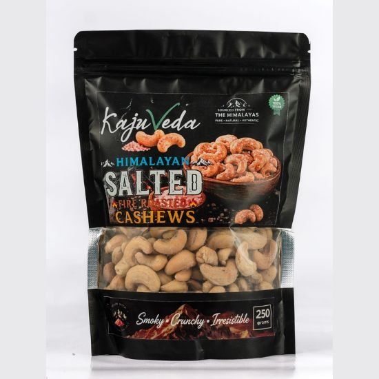 Himalayan Pink Salt Fire Roasted Cashews 250 gm
